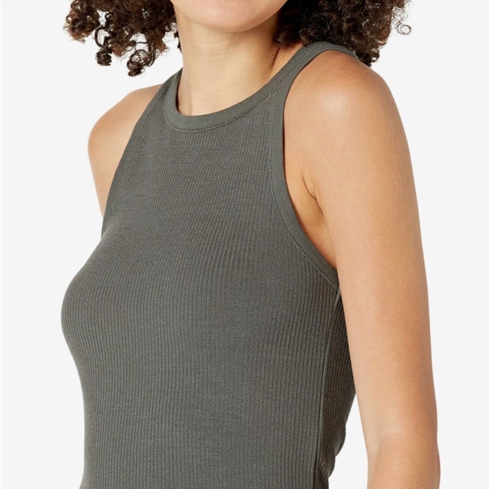 Faherty sunfaded black Ribbed Tank Top - Picture 4 of 7